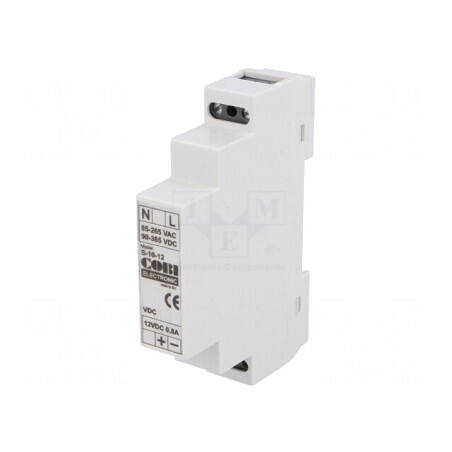 Alimentator Pulsatoriu 12V 10W pentru Șină DIN | Electronic-mag.ro | Componente Electronice