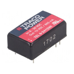 Convertor DC/DC 8W 9-36V la 12V 665mA DIP16 | Electronic-mag.ro | Componente Electronice