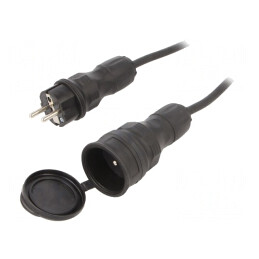 Prelungitor Alimentare 5m Negru 16A | Electronic-mag.ro | Componente Electronice
