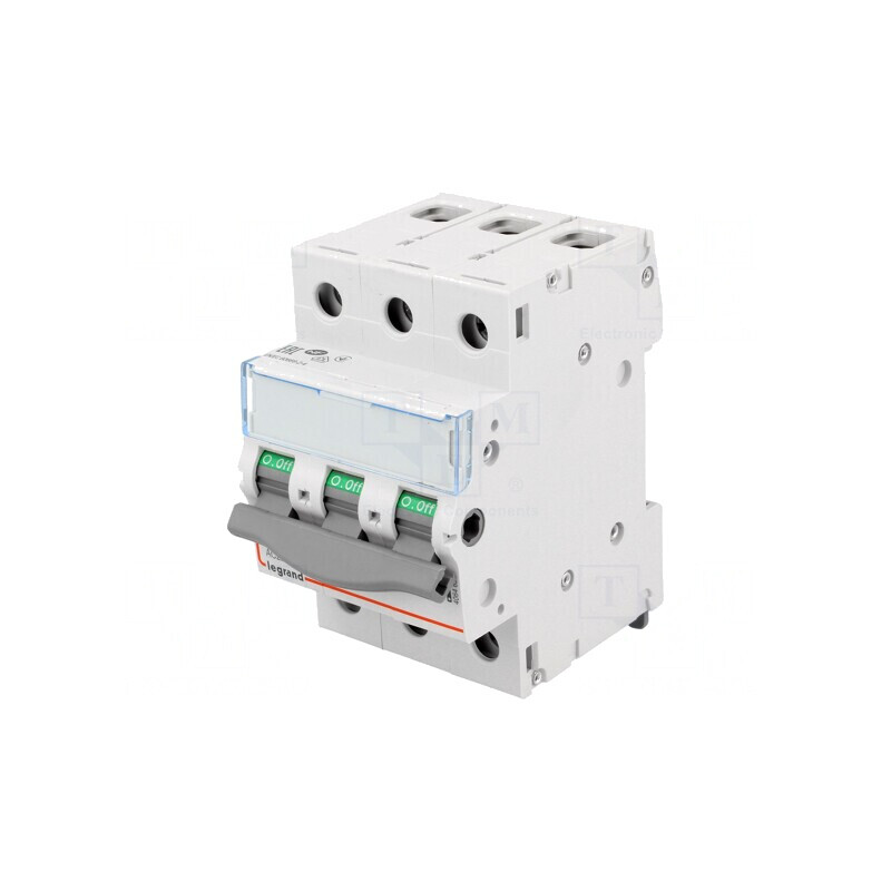 Separator Întrerupător 3 Poli 100A 400VAC pentru Șină DIN | Electronic-mag.ro | Componente Electronice