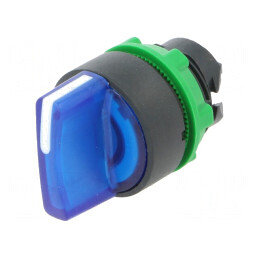 Comutator Rotativ 22mm LED Albastru IP66 | Electronic-mag.ro | Componente Electronice