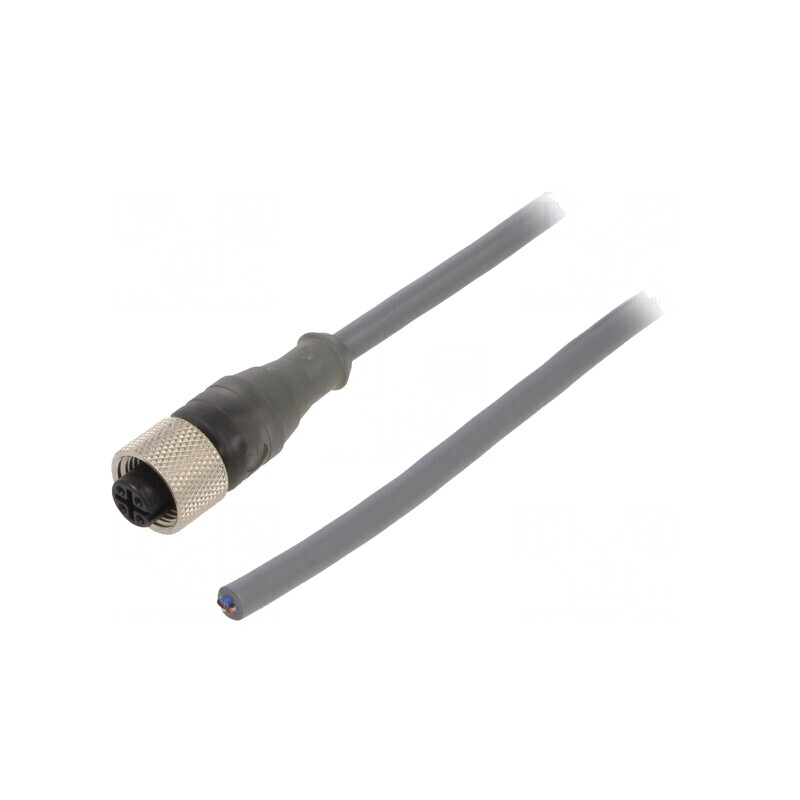 Cablu Conectare M12 3 PIN 3m 250VAC 2.7A PUR | Electronic-mag.ro | Componente Electronice