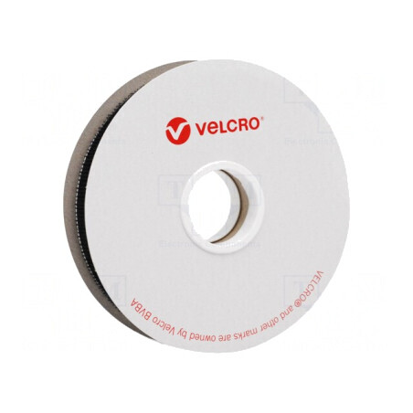 Bandă arici neagră 25mm x 25m VELCRO® pentru fixare | Electronic-mag.ro | Componente Electronice