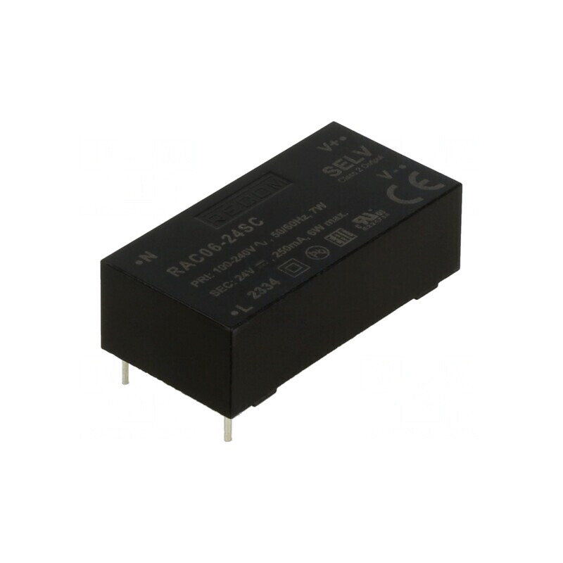 Convertor AC/DC 6W 24VDC | Electronic-mag.ro | Componente Electronice