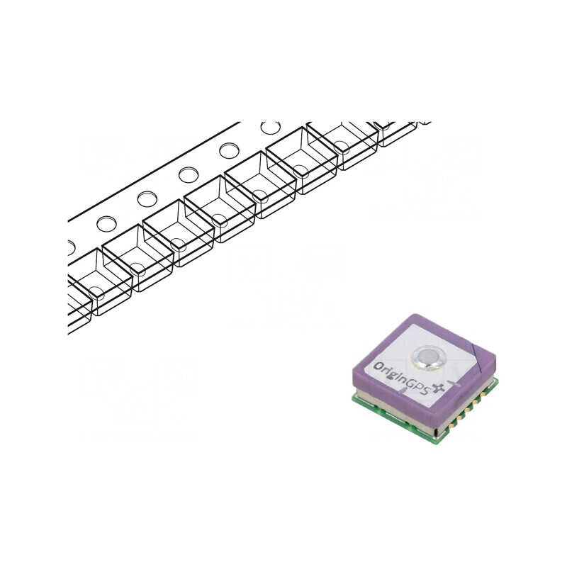 Modul GNSS ±2,5m NMEA MediaTek I2C UART ORG1511-MK05 | Electronic-mag.ro | Componente Electronice