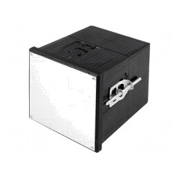 Carcasă neagră Uninorm 96x96x109.5mm | Electronic-mag.ro | Componente Electronice