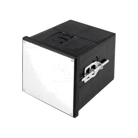 Carcasă neagră Uninorm 96x96x109.5mm | Electronic-mag.ro | Componente Electronice