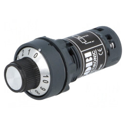 Potentiometru 22mm 2kΩ IP65 | Electronic-mag.ro | Componente Electronice