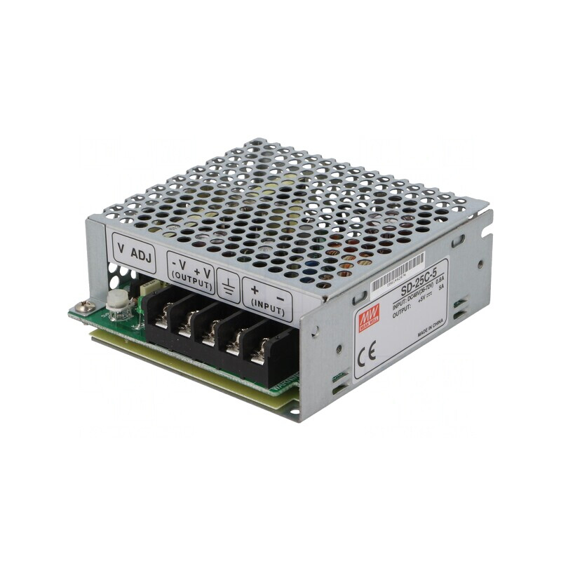 Convertor DC/DC 25W 36-72V la 5V 5A 2kV Izolare | Electronic-mag.ro | Componente Electronice