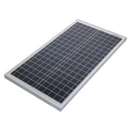 Celulă fotovoltaică | siliciu policristalin | 650x350x25mm | 30W | CL-SM30P