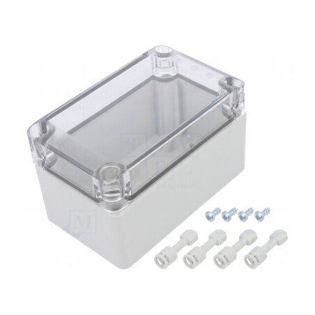 Carcasă Universală Policarbonat Transparent 75x125x75mm | Electronic-mag.ro | Componente Electronice