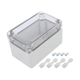 Carcasă Universală Policarbonat Transparent 75x125x75mm | Electronic-mag.ro | Componente Electronice