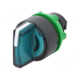 Comutator rotativ 22mm LED verde IP66 | Electronic-mag.ro | Componente Electronice