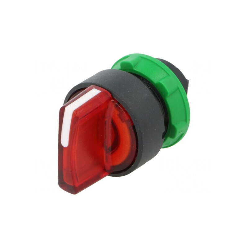 Comutator Rotativ 22mm LED Roșu IP66 3 Pozitii | Electronic-mag.ro | Componente Electronice