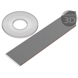 Cablu bandă 1,27mm 24x28AWG neecranat PVC 30.5m | Electronic-mag.ro | Componente Electronice