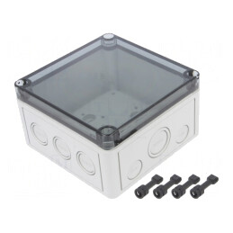 Carcasă Universală PC Policarbonat 130x130x75mm | Electronic-mag.ro | Componente Electronice
