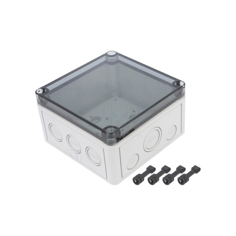 Carcasă Universală PC Policarbonat 130x130x75mm | Electronic-mag.ro | Componente Electronice
