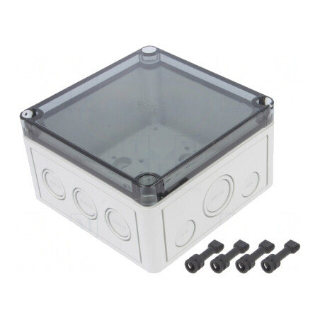 Carcasă Universală PC Policarbonat 130x130x75mm | Electronic-mag.ro | Componente Electronice