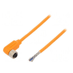 Cablu de conectare M12 4 PIN unghi 10m 240VAC 4A | Electronic-mag.ro | Componente Electronice