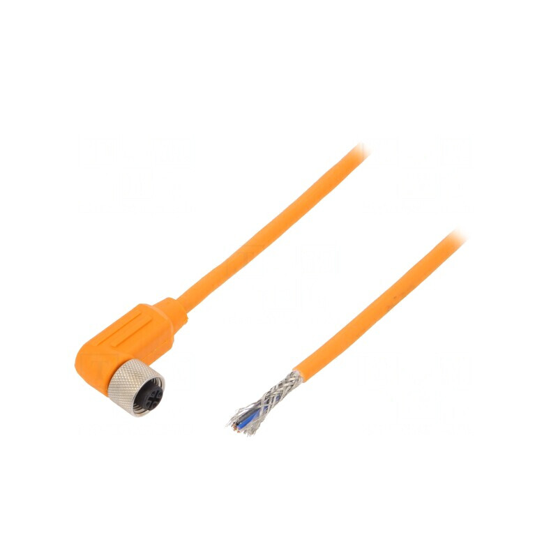 Cablu de conectare M12 4 PIN unghi 10m 240VAC 4A | Electronic-mag.ro | Componente Electronice