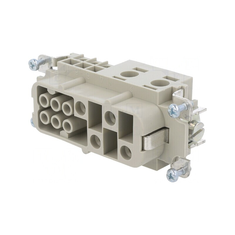 Conector HDC Mamă 10 PIN Argintat 16mm | Electronic-mag.ro | Componente Electronice