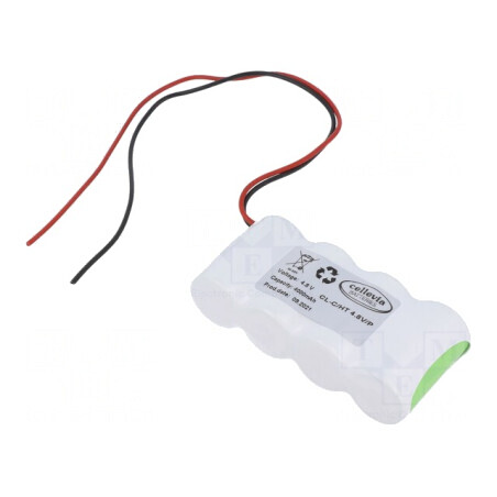 Baterie Ni-MH C 4,8V 4000mAh cu Cabluri 250mm | Electronic-mag.ro | Componente Electronice