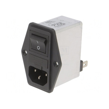 Conector Alimentare AC Soclu Tată 4A 250VAC C14 | Electronic-mag.ro | Componente Electronice