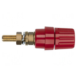 Soclu Banană 4mm 100A Roșu cu Izolație Pe Panou | Electronic-mag.ro | Componente Electronice
