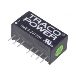 Convertor DC/DC 3W 9-36V la 12V 250mA SIP8 | Electronic-mag.ro | Componente Electronice