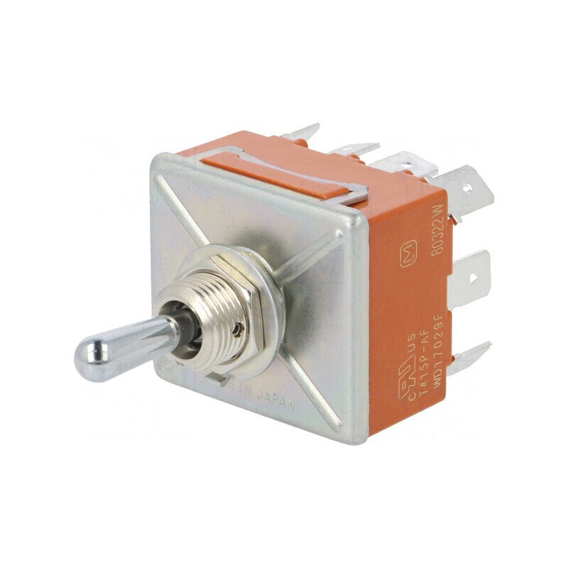 Comutator Basculant 4P3T ON-OFF-ON 15A/250VAC | Electronic-mag.ro | Componente Electronice