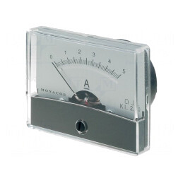 Ampermetru pe Panou DC 0-5A Clasa 2 Ø38mm | Electronic-mag.ro | Componente Electronice
