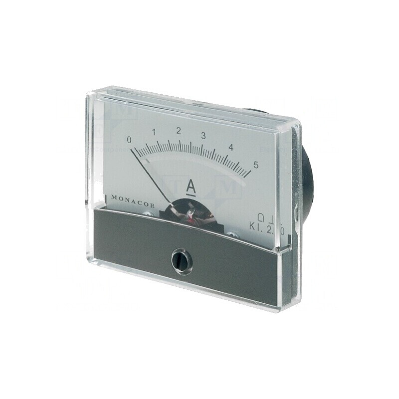Ampermetru pe Panou DC 0-5A Clasa 2 Ø38mm | Electronic-mag.ro | Componente Electronice