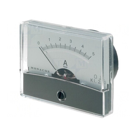 Ampermetru pe Panou DC 0-5A Clasa 2 Ø38mm | Electronic-mag.ro | Componente Electronice