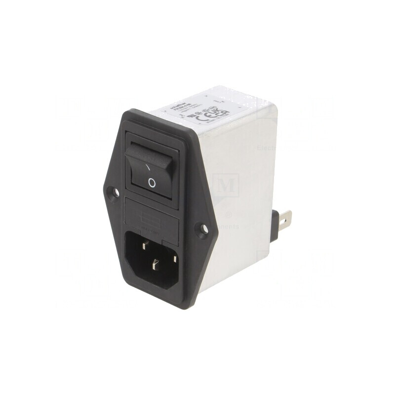 Conector Alimentare AC Soclu Tată 4A 250VAC C14 | Electronic-mag.ro | Componente Electronice