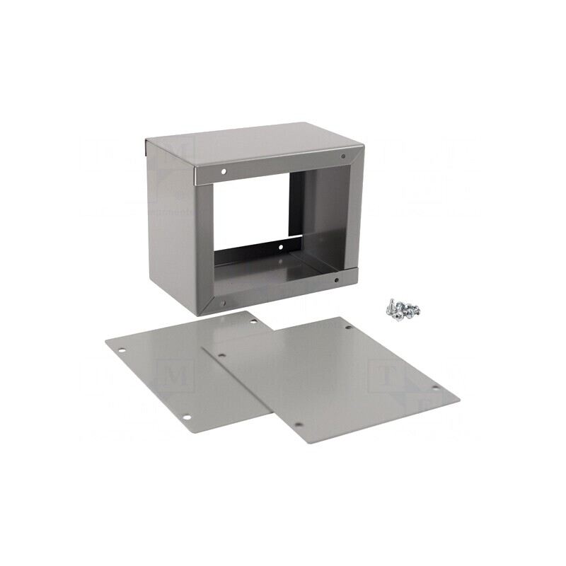 Carcasă universală oțel gri 102x102x51mm | Electronic-mag.ro | Componente Electronice