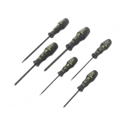 Kit Șurubelnițe Pozidriv și Plată ESD 6 Bucăți | Electronic-mag.ro | Componente Electronice