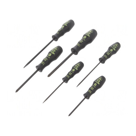 Kit Șurubelnițe Pozidriv și Plată ESD 6 Bucăți | Electronic-mag.ro | Componente Electronice