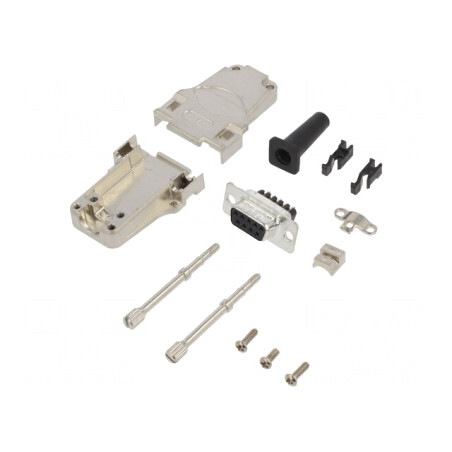 Conector D-Sub 9-Pin Mamă cu Terminal Șurub pe Cablu | Electronic-mag.ro | Componente Electronice