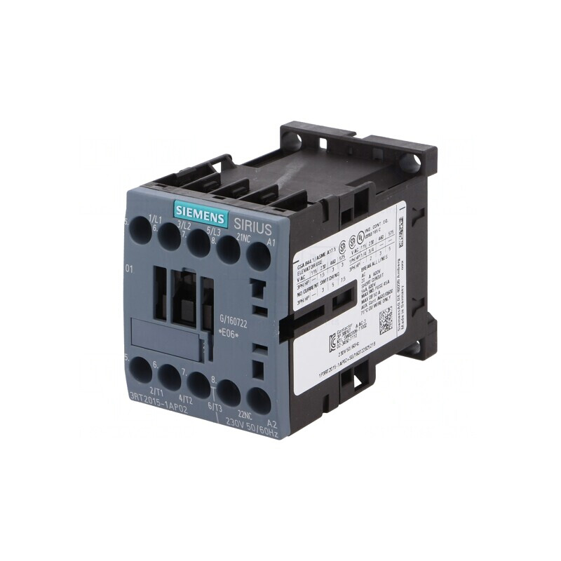 Contactor 3P NO + 3 Contacte Auxiliare NC 230VAC 7A 690V | Electronic-mag.ro | Componente Electronice