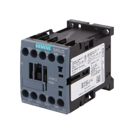 Contactor 3P NO + 3 Contacte Auxiliare NC 230VAC 7A 690V | Electronic-mag.ro | Componente Electronice