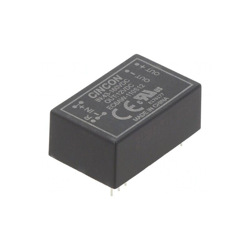 Convertor DC/DC 10W 43-160V la 12V 835mA THT EC6AW-110S12 | Electronic-mag.ro | Componente Electronice Convertor DC/DC 10W 43-160V la 12V 835mA THT EC6AW-110S12 | Electronic-mag.ro | Componente Electronice