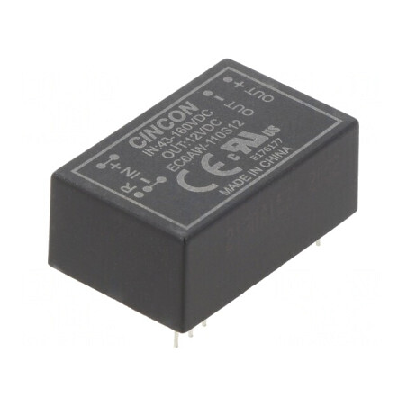 Convertor DC/DC 10W 43-160V la 12V 835mA THT EC6AW-110S12 | Electronic-mag.ro | Componente Electronice