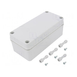 Carcasă universală gri 80x170x65 mm PICCOLO IK08 PC D 65 G | Electronic-mag.ro | Componente Electronice