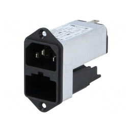 Conector Alimentare AC Soclu Tată 6A 250V | Electronic-mag.ro | Componente Electronice
