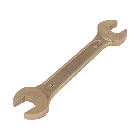 Cheie plată 12mm/14mm bronz aluminiu 130mm | Electronic-mag.ro | Componente Electronice