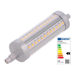 Lampă LED | albă | R7S | 230VAC | 1600lm | P: 14W | 3000K | CRImin: 80 | 8718696578797