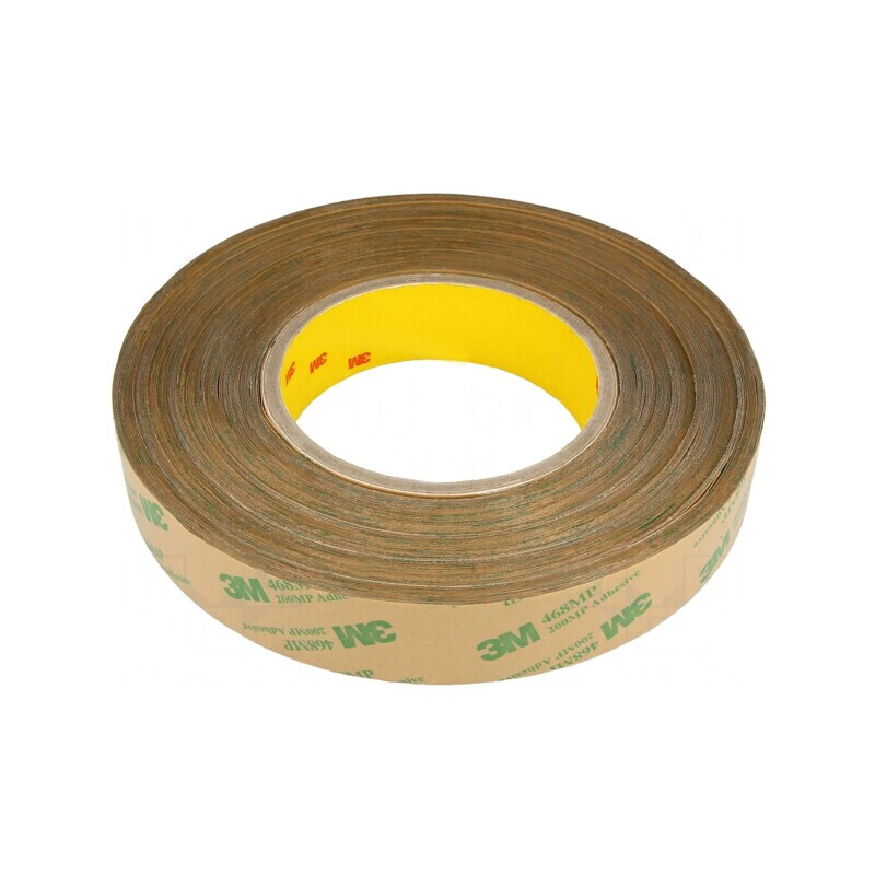 Bandă dublu adezivă acrilică 25mm x 55m 3M 468 MP | Electronic-mag.ro | Componente Electronice