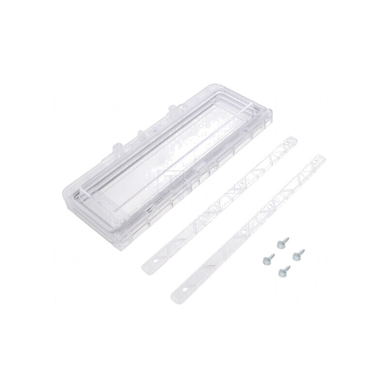 Fereastră de inspecție policarbonat IP54 190x77x25mm | Electronic-mag.ro | Componente Electronice
