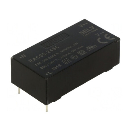 Convertor AC/DC 5W 24VDC RAC05-24SC | Electronic-mag.ro | Componente Electronice