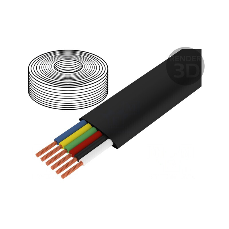 Cablu telecomunicații negru 100m CCA CM06 | Electronic-mag.ro | Componente Electronice